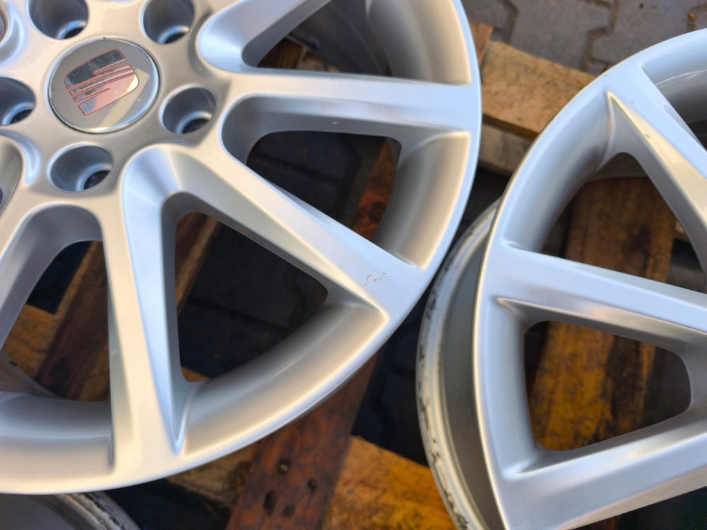 4x Alufelge 16 Zoll 6.5" 5x112 50ET Glanz Silber 5P0601025J Seat Toledo Iii FEL4914630316aq
