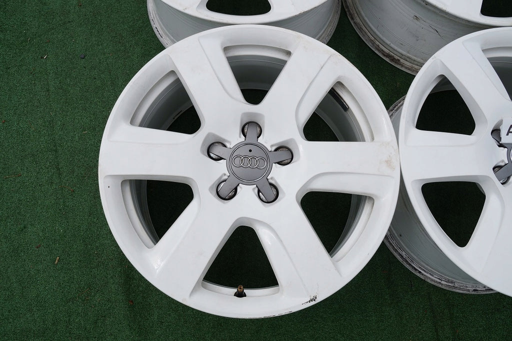 4x Alufelge 17 Zoll 8.0" 5x112 39ET Matt Weiß 4G0601025BK Audi A6 C7 Rim Wheel FEL1395292178ps