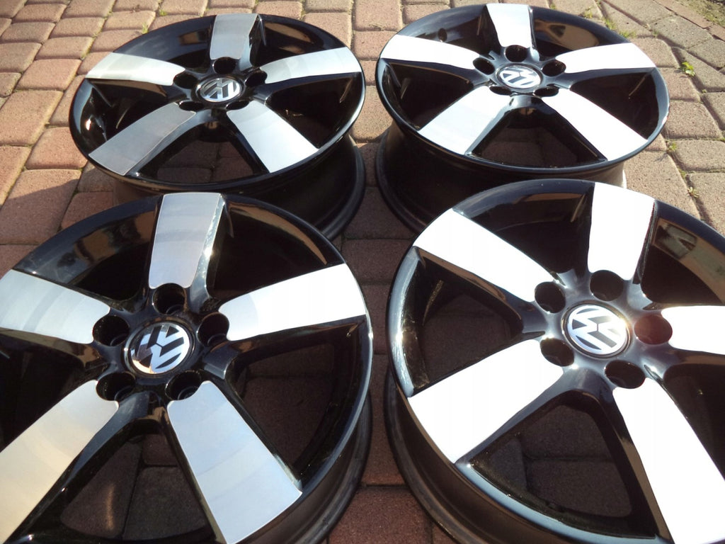 4x Alufelge 16 Zoll 6.5" 5x112 50ET 1T0601025G VW Rim Wheel FEL7505011456us