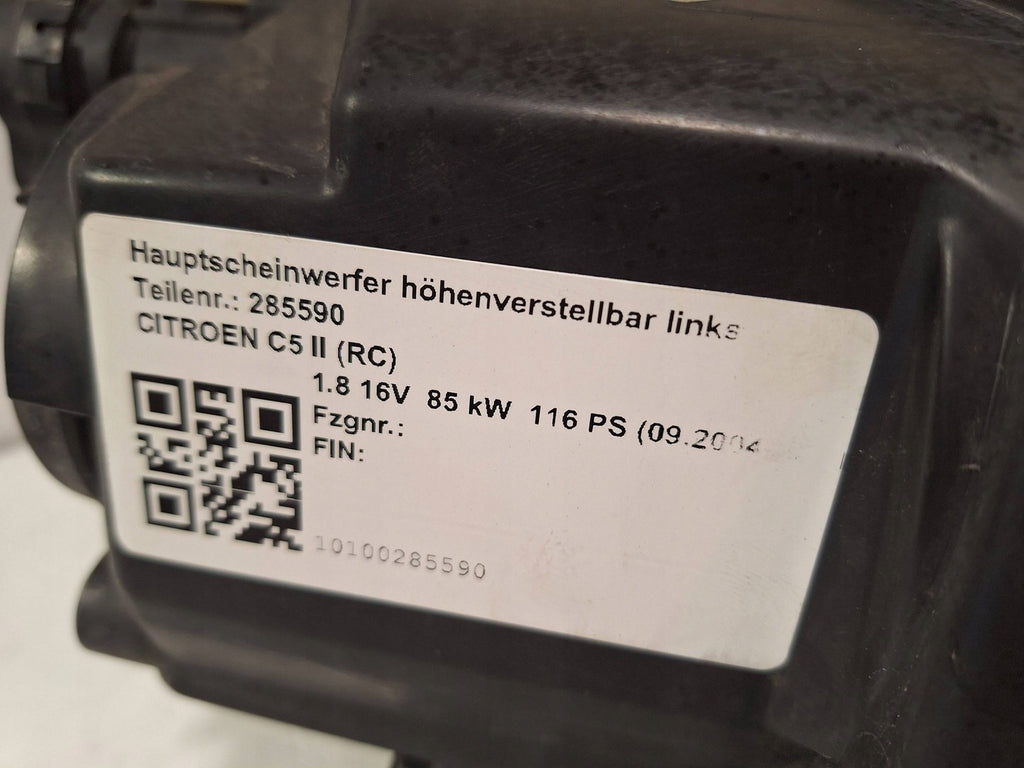 Frontscheinwerfer Citroën C5 II 9650115480 Xenon Links Scheinwerfer Headlight