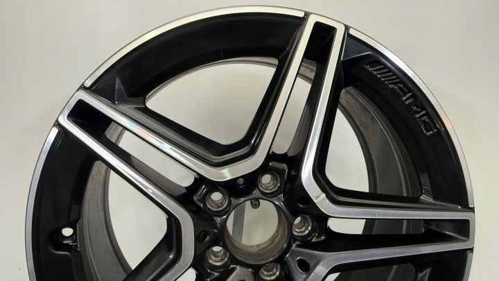 1x Alufelge 18 Zoll 8.0" 5x112 43ET Glanz Schwarz A2134016300 Mercedes-Benz Amg FEL6765134053wa