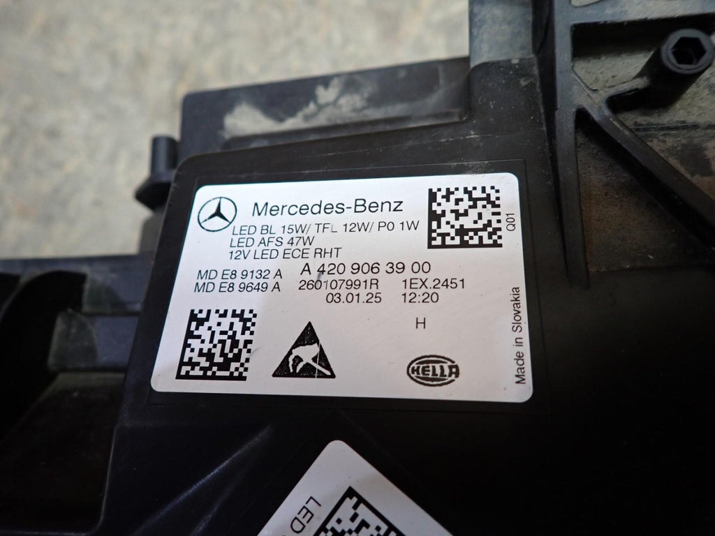 Frontscheinwerfer Mercedes-Benz Citan A4209063900 Full LED Rechts Headlight SCH8666480579kl