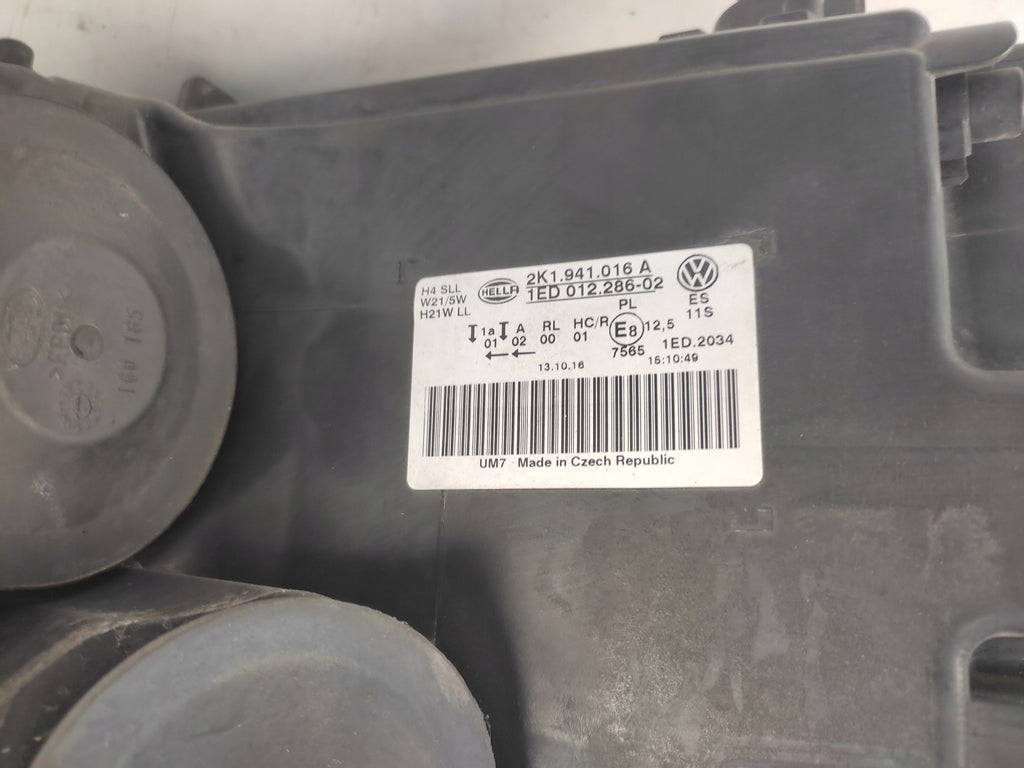 Frontscheinwerfer VW Caddy III 2K1941016A Rechts Scheinwerfer Headlight SCH3611313914rg
