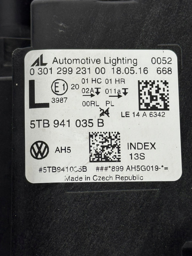 Frontscheinwerfer VW Touran 5TB941035 LED Links Scheinwerfer Headlight
