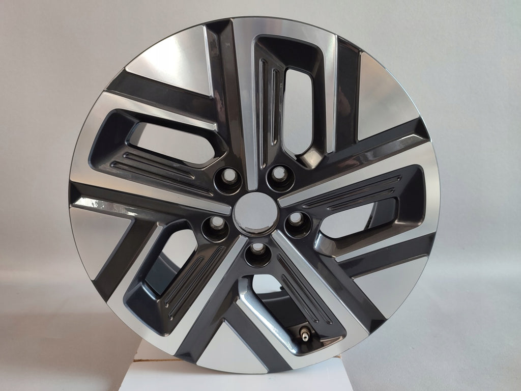 1x Alufelge 17 Zoll 7.0" 5x114.3 50ET Glanz 52910-DD100 Hyundai Kona Rim Wheel FEL5328388730zf
