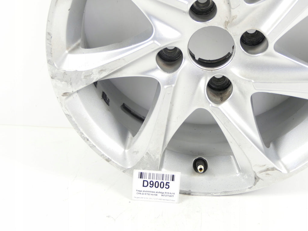 1x Alufelge 15 Zoll 6.0" 4x108 9673773577 Peugeot 208 I Rim Wheel FEL7032566245il
