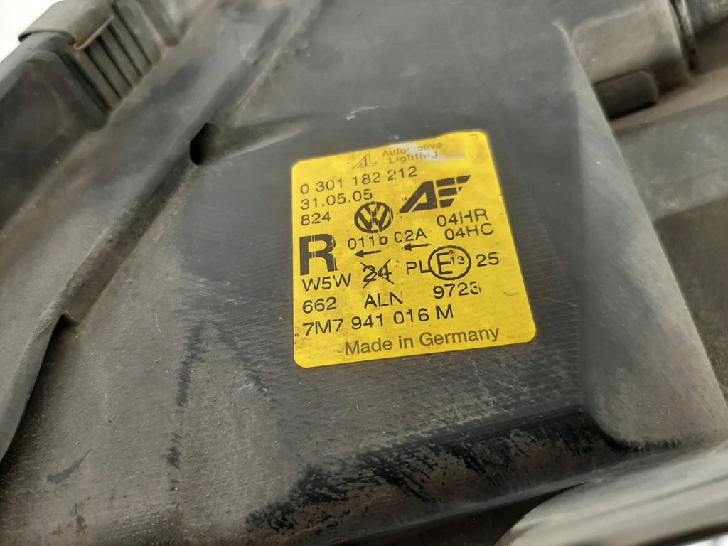 Frontscheinwerfer Seat Alhambra 7M7941016M Rechts Scheinwerfer Headlight SCH8971393687am