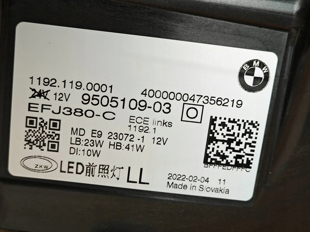 Frontscheinwerfer BMW 4 G22 G82 G23 G83 G26 9505109-03 LED Rechts oder Links SCH2677832204nt