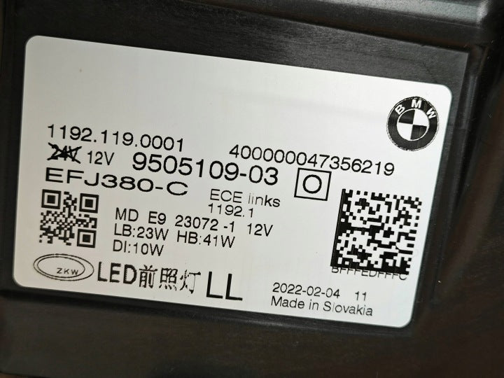 Frontscheinwerfer BMW 4 G22 G82 G23 G83 G26 9505109-03 LED Links Headlight SCH2677832204nt