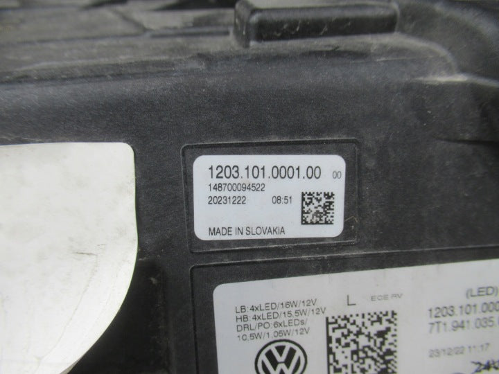 Frontscheinwerfer VW Multivan T7 Transporter 7T1941035C LED Links Headlight SCH2129658062zg