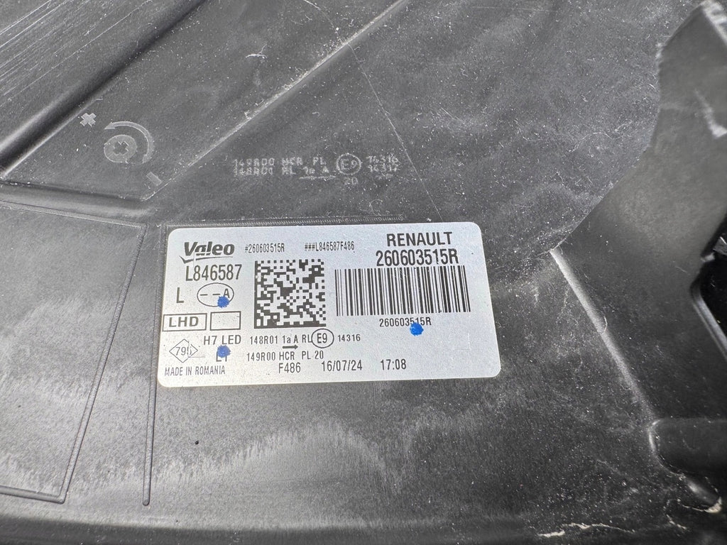 Frontscheinwerfer Dacia Duster 260603515R Full LED Ein Stück (Rechts oder Links)