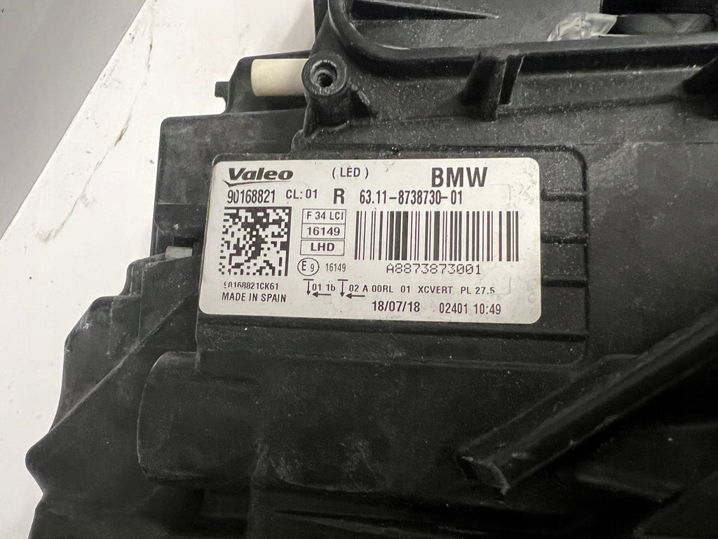 Frontscheinwerfer BMW F34 8738730 LED Ein Stück (Rechts oder Links) Headlight SCH3528838339au