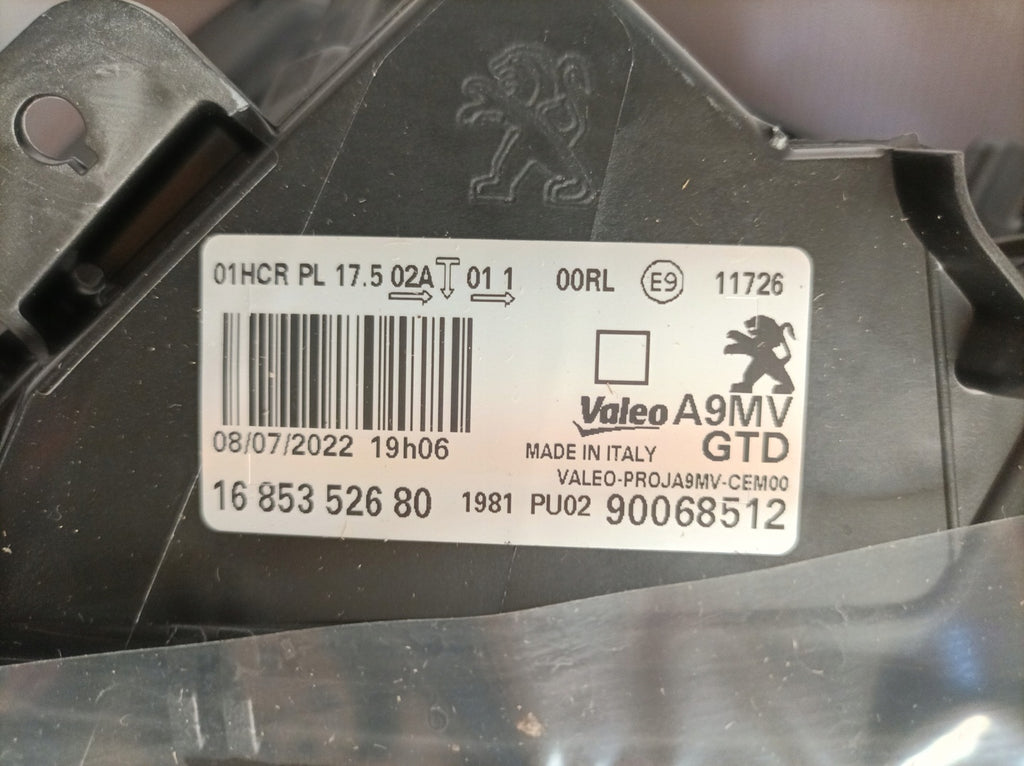 Frontscheinwerfer Peugeot 208 1685352680 LED Links Scheinwerfer Headlight