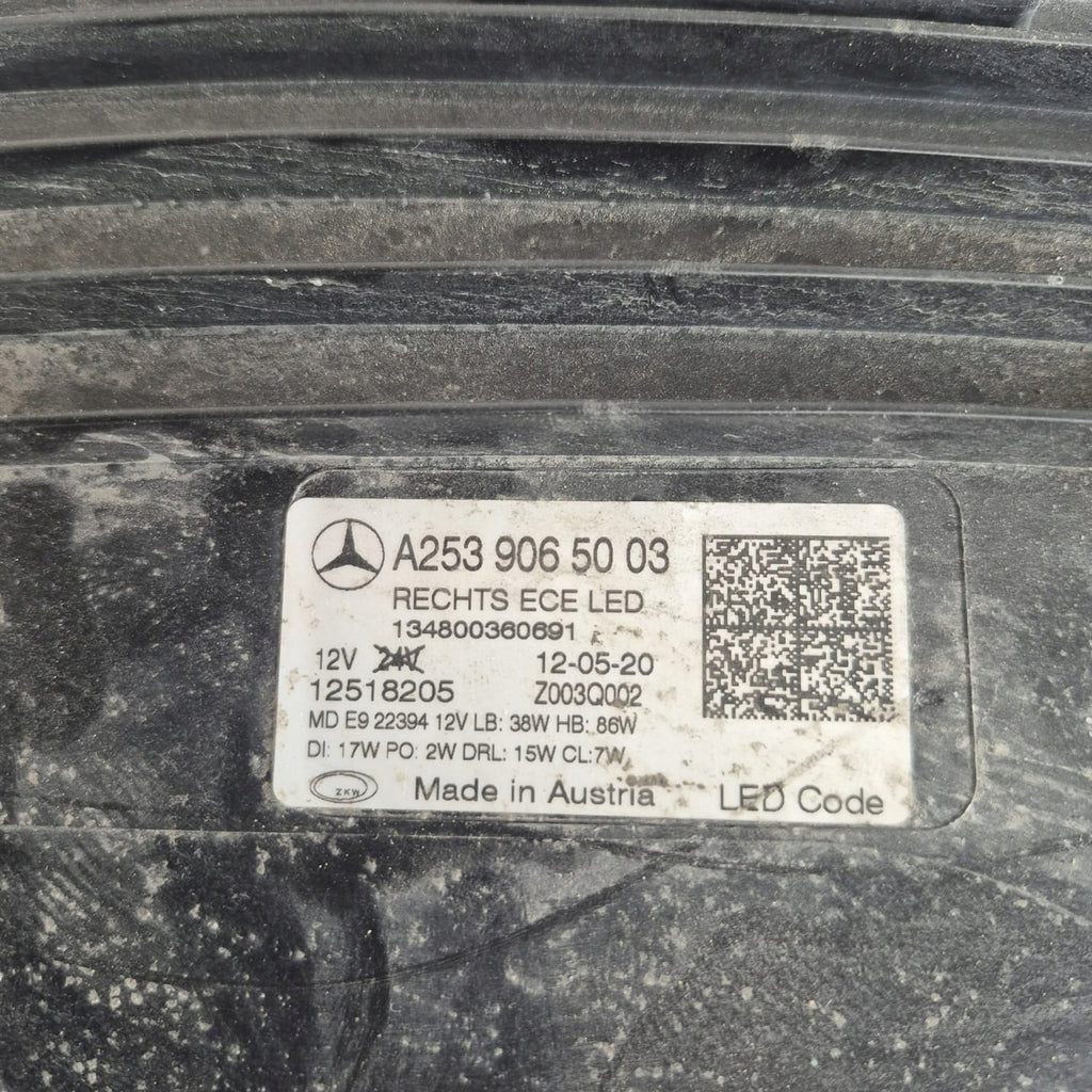 Frontscheinwerfer Mercedes-Benz Glc A2539065003 Full LED Rechts Headlight SCH3568258229jj