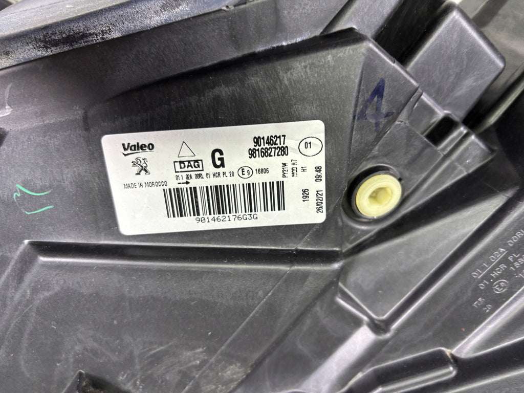 Frontscheinwerfer Peugeot Partner Rifter 9816827280 Links Scheinwerfer Headlight SCH4050699572eq