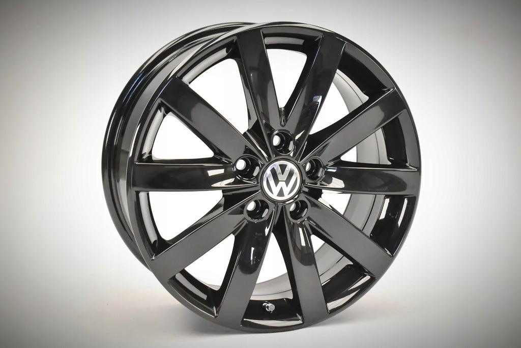 4x Alufelge 17 Zoll 7.0" 5x112 54ET Glanz Schwarz 5K0601025F VW Golf VI Touran FEL3991160804yd