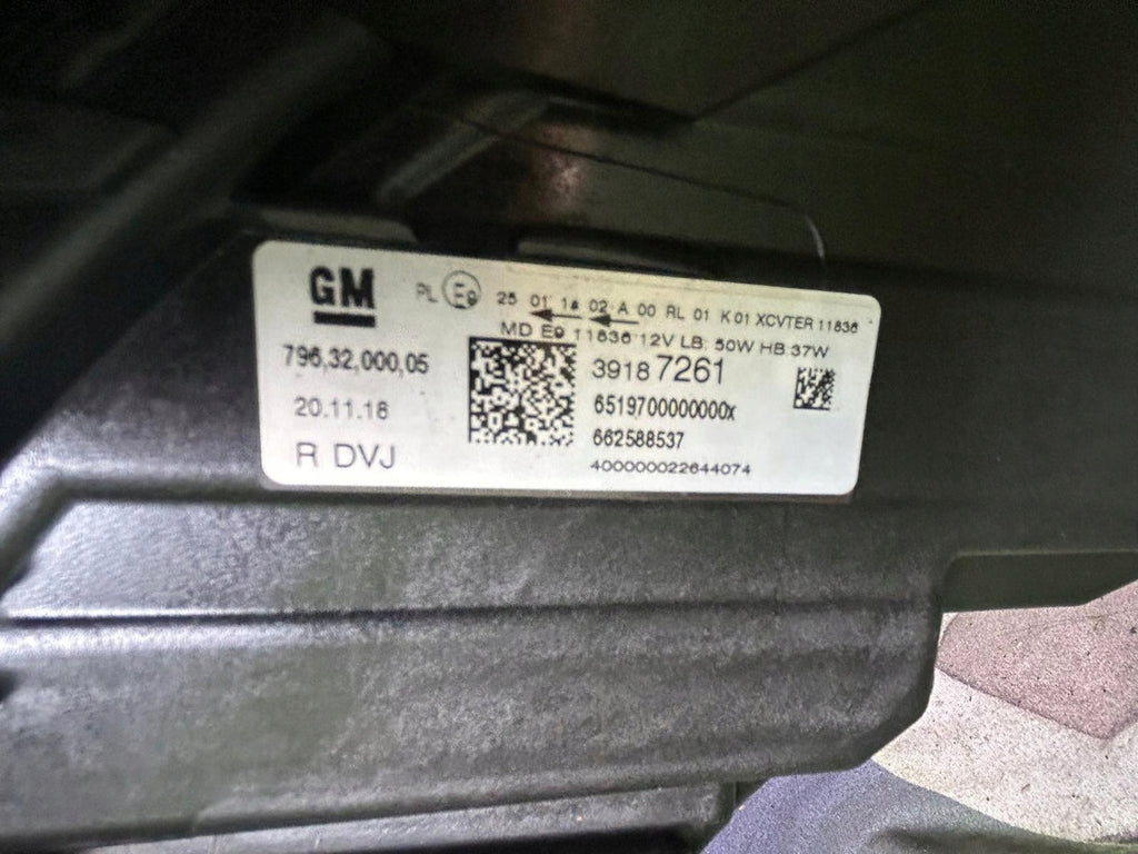 Frontscheinwerfer Opel 39187261 LED Rechts Scheinwerfer Headlight