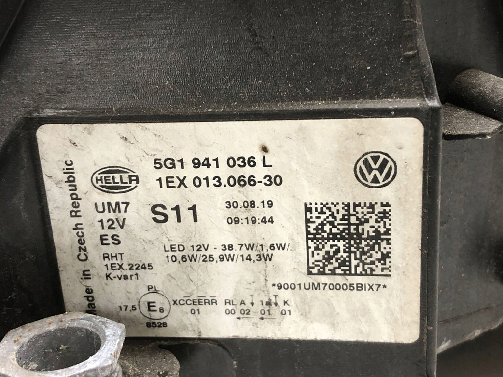Frontscheinwerfer VW Golf VII 5G1941036L 1EX01306630 Rechts Headlight SCH6858140785vi