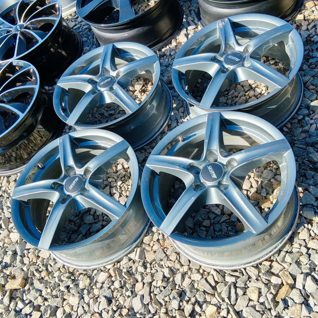 4x Alufelge 16 Zoll 6.5" 5x114.3 50ET Glanz Grau KBA48069 Mazda I Z 4 Rim Wheel FEL8104609317hj