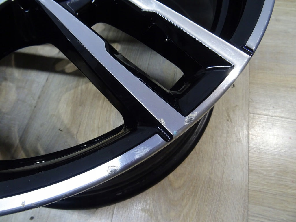 1x Alufelge 18 Zoll 8.0" 5x120 52ET Glanz Schwarz 8009703 BMW 1 F21 F20 FEL9094036281fq