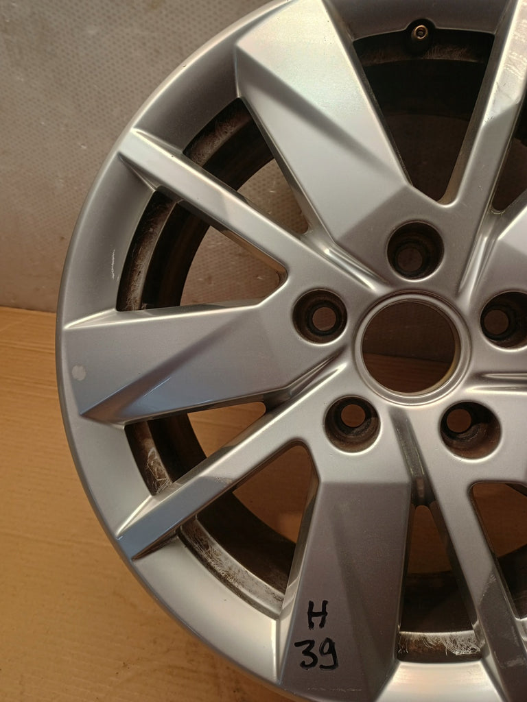 1x Alufelge 16 Zoll 6.5" 5x112 48ET Glanz Silber 2K7601025 VW Caddy I Rim Wheel FEL9439764671ci