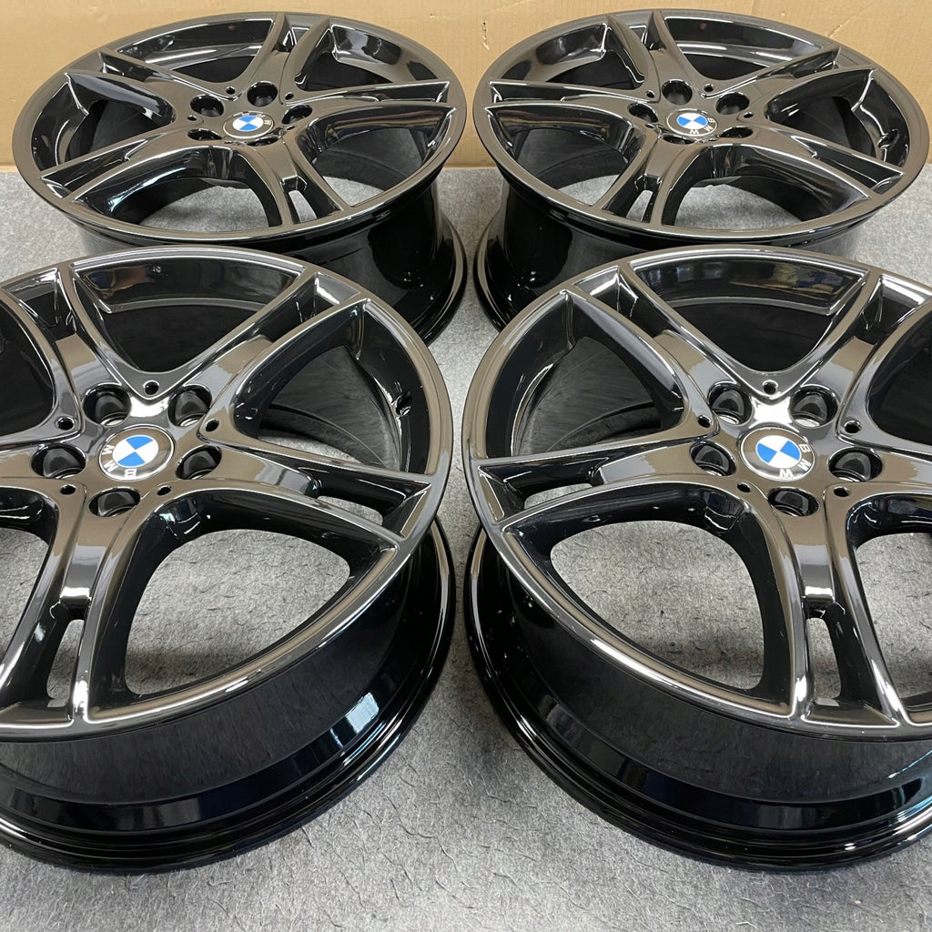 4x Alufelge 18 Zoll 8.0" 5x112 57ET Glanz Grau 6855092 BMW 2 Tourer F45 F46 Mg FEL5853669632kr