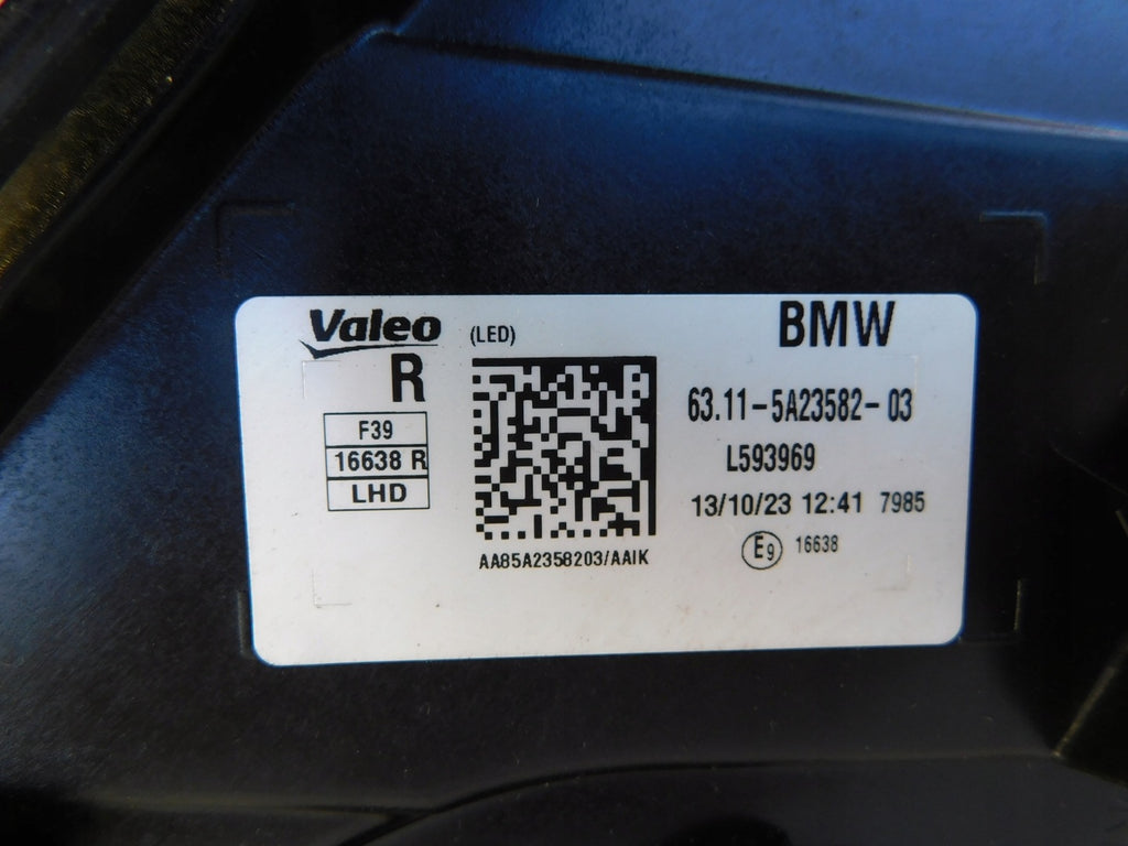 Frontscheinwerfer BMW X2 F39 5A23582-03 LED Rechts Scheinwerfer Headlight SCH9731085467hl