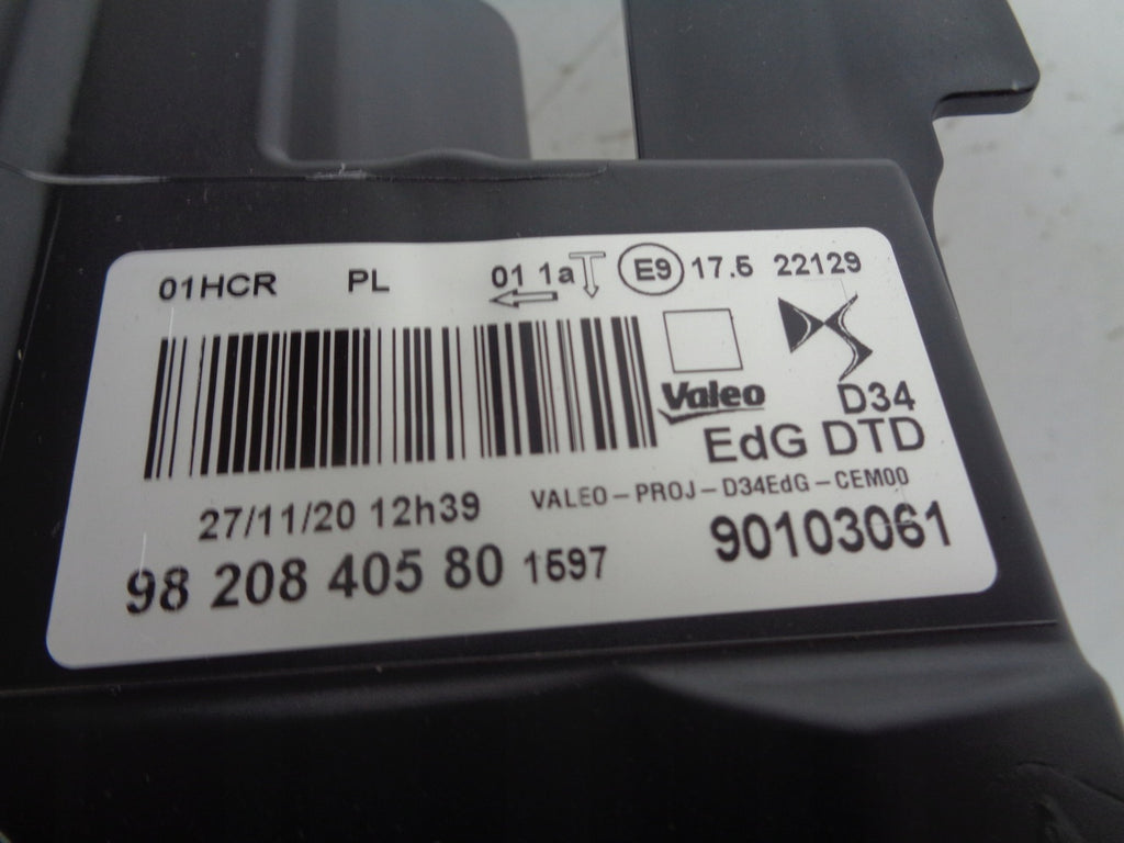 Frontscheinwerfer Citroën Ds3 9820840580 Rechts Scheinwerfer Headlight