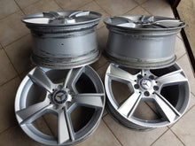 Laden Sie das Bild in den Galerie-Viewer, 4x Alufelge 17 Zoll 8.5" 5x112 58ET Glanz Silber A2044019002 Mercedes-Benz W204 FEL7924257621nq