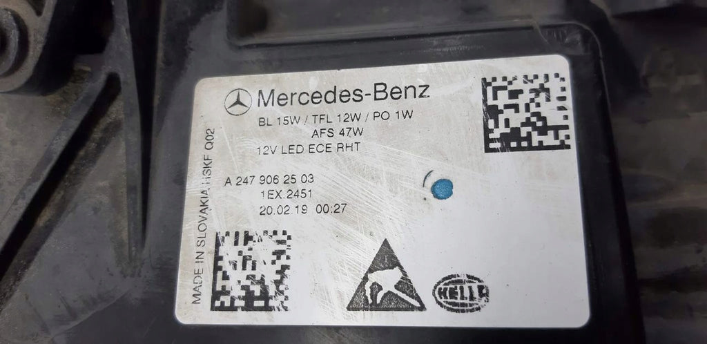 Frontscheinwerfer Mercedes-Benz W247 A2479062503 Full LED Links Headlight SCH3093779300rq