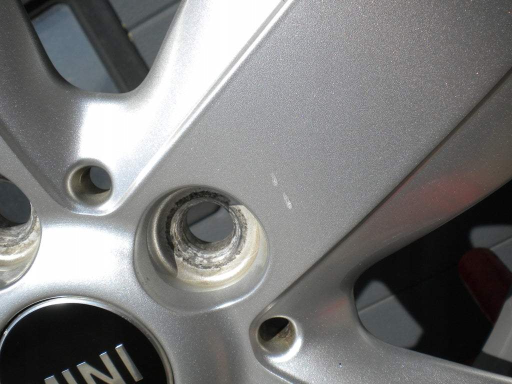 4x Alufelge 15 Zoll 5.5" 5x112 46ET Glanz Silber 6855101 Mini F56 F55 Rim Wheel