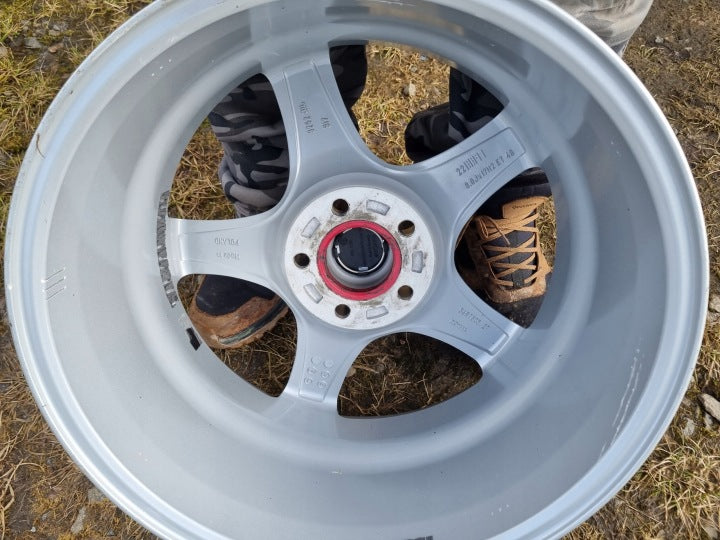 4x Alufelge 17 Zoll 8.0" 5x112 48ET Glanz Silber 56R7705 Mercedes-Benz W213 FEL3951952015zi