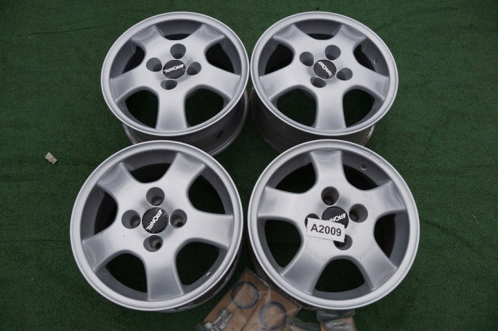 4x Alufelge 15 Zoll 7.0" 4x100 37ET Matt Silber 7R5704Q3 Opel Corsa E D FEL9886862997ei