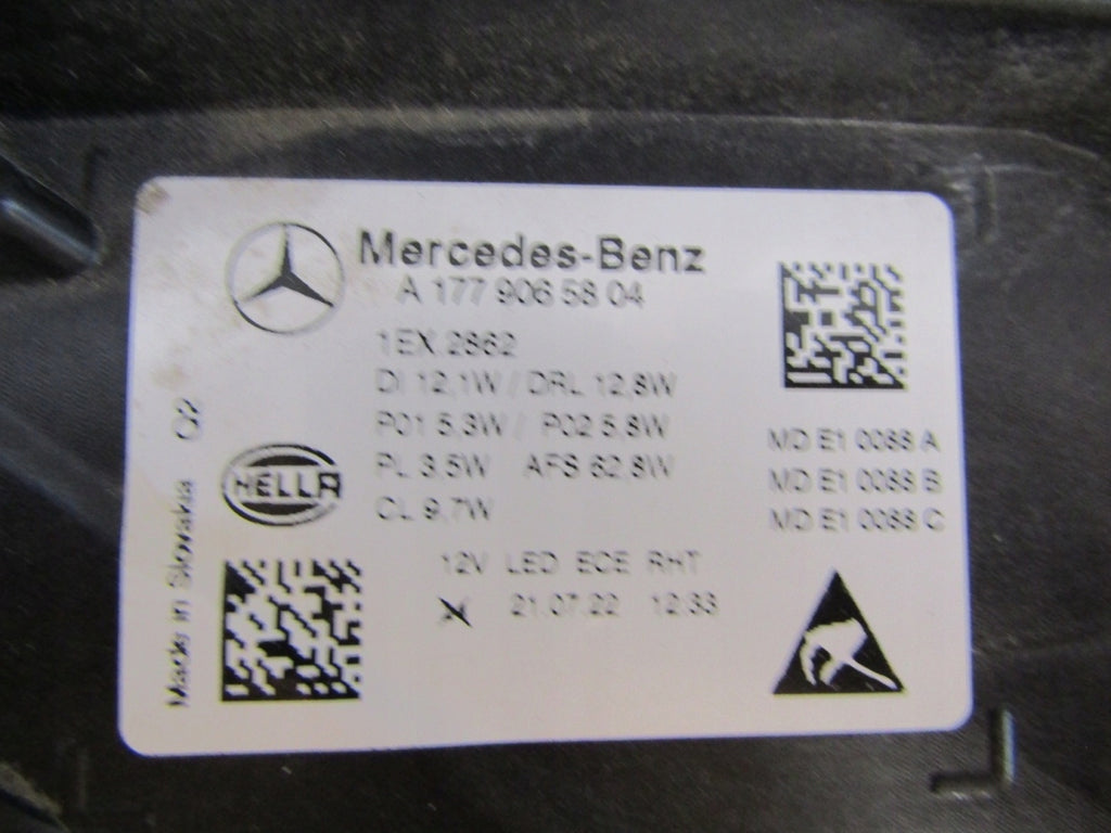 Frontscheinwerfer Mercedes-Benz W177 A1779065804 LED Rechts Headlight SCH4555431233iw