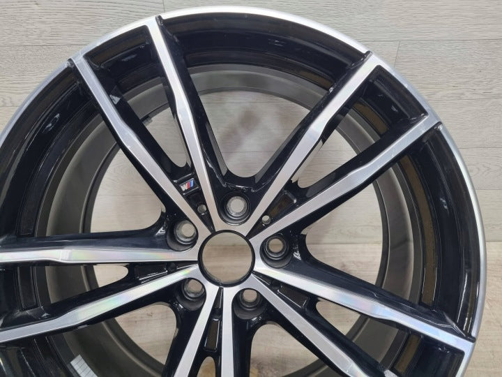 1x Alufelge 19 Zoll 8.5" 5x112 40ET Glanz Schwarz 8090095 BMW 3 G21 G20 FEL6797754066fg