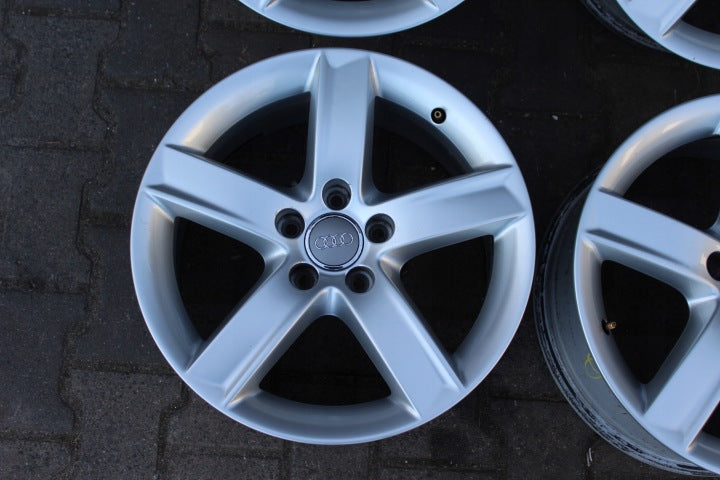 4x Alufelge 17 Zoll 7.0" 5x112 37ET Glanz Silber 8R0071497 Audi Q5 Rim Wheel FEL7427913768ot