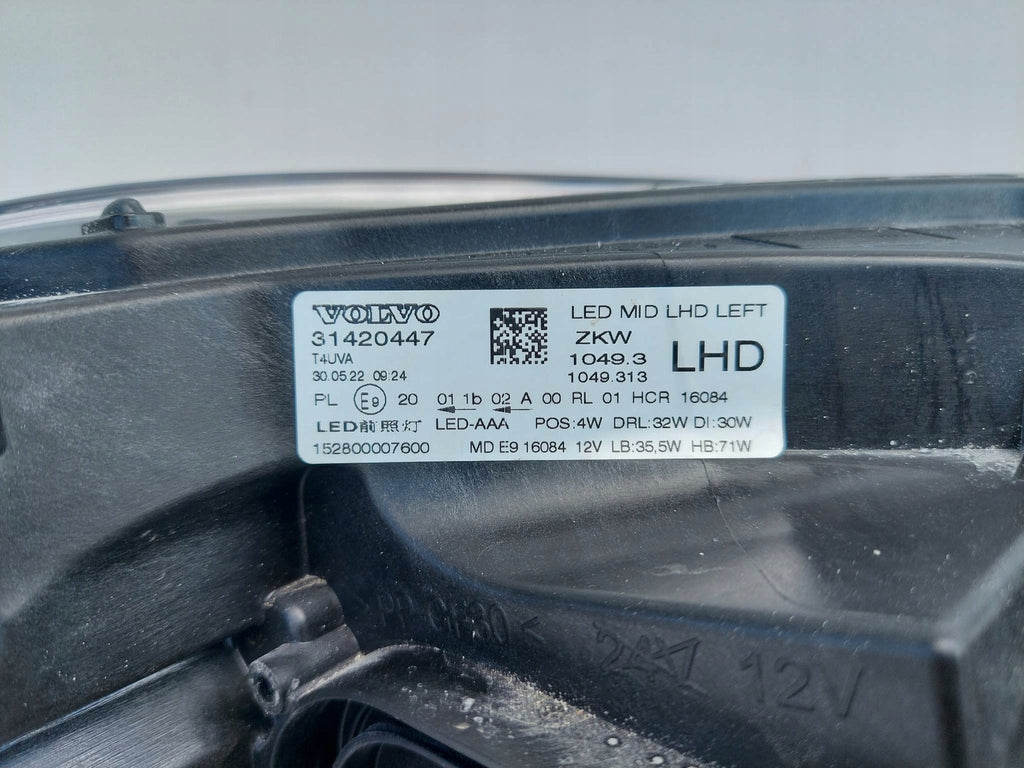 Frontscheinwerfer Volvo V40 31420447 LED Links Scheinwerfer Headlight SCH4437600125jm