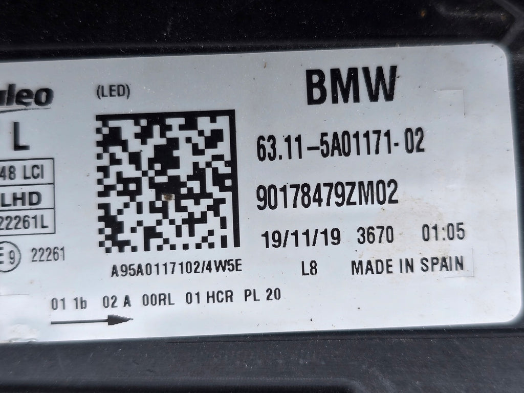 Frontscheinwerfer BMW X1 F48 6311-5A01171-02 Links Scheinwerfer Headlight SCH4987349461bz