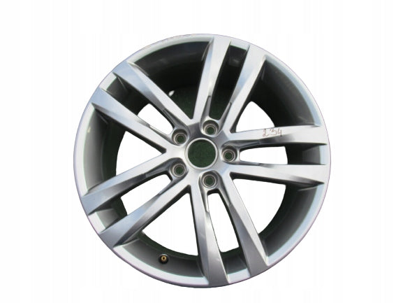 1x Alufelge 18 Zoll 7.5" 5x112 51ET Glanz Grau 5G0601025AF VW Golf Rim Wheel