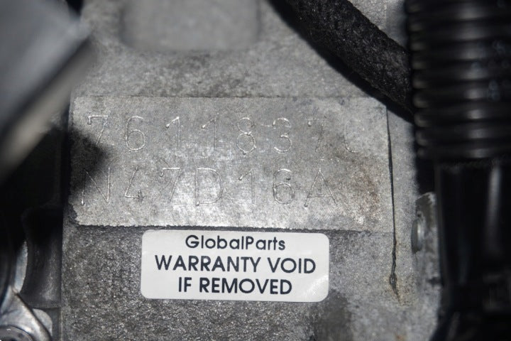 Motor BMW F20 N47D16A 1.6 99TKm Diesel Engine Unkomplett MOT6363461694ym