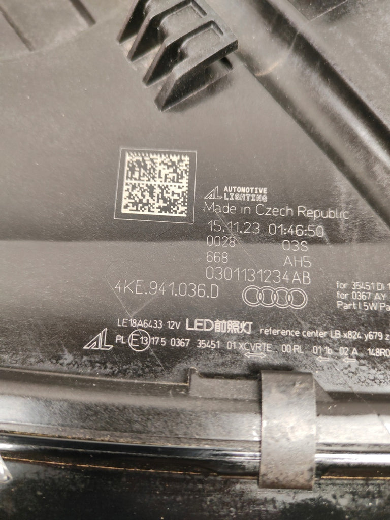 Frontscheinwerfer Audi Etron 4KE941036D LED Rechts Scheinwerfer Headlight