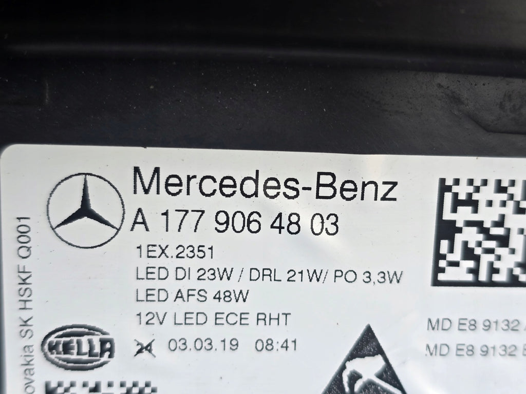 Frontscheinwerfer Mercedes-Benz W177 A1779064803 LED Rechts Headlight SCH4399710455cj