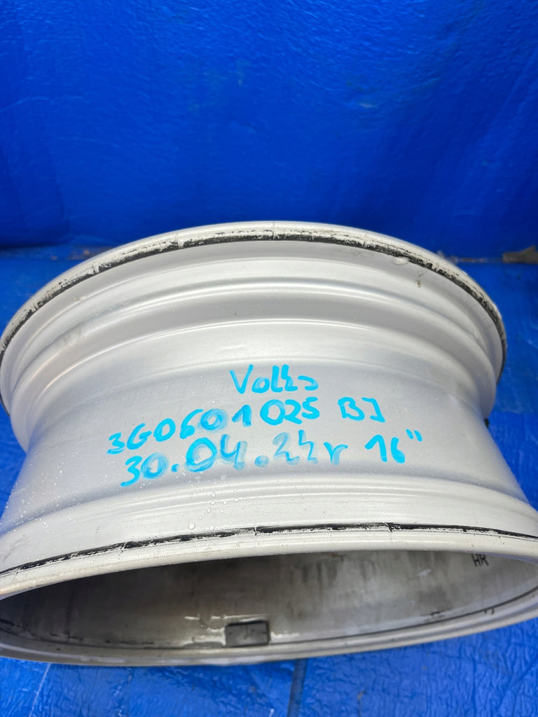 1x Alufelge 16 Zoll 6.5" 5x112 41ET Matt Silber 3G0601025BJ VW Passat B8