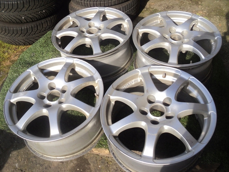 4x Alufelge 17 Zoll 7.5" 5x112 28ET Glanz Weiß Skoda I Rim Wheel FEL5368207646gb
