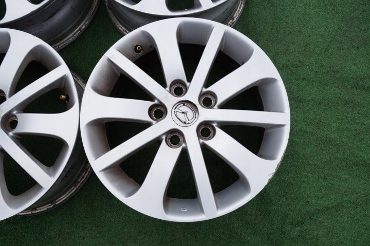 4x Alufelge 16 Zoll 6.5" 5x114.3 52 5ET Glanz Silber 9965516560-1 Mazda 3 5 I FEL4226237766vc