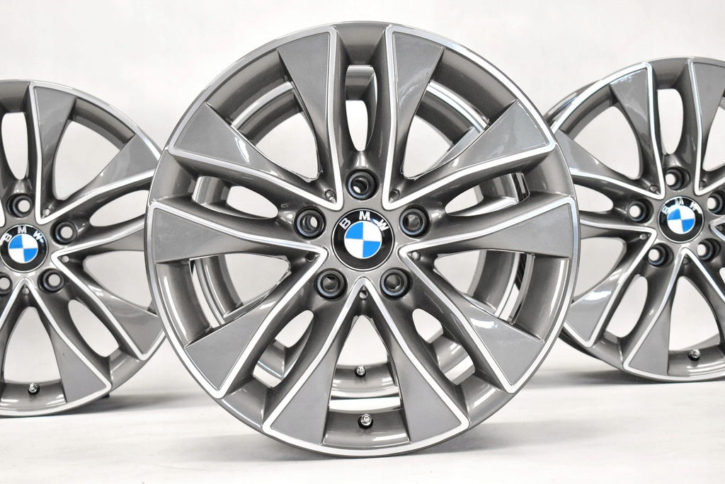 4x Alufelge 17 Zoll 7.5" 5x120 43ET Glanz Graphit 6850152 BMW 2 F22 1 F21 F20 Mg FEL8091719187jq