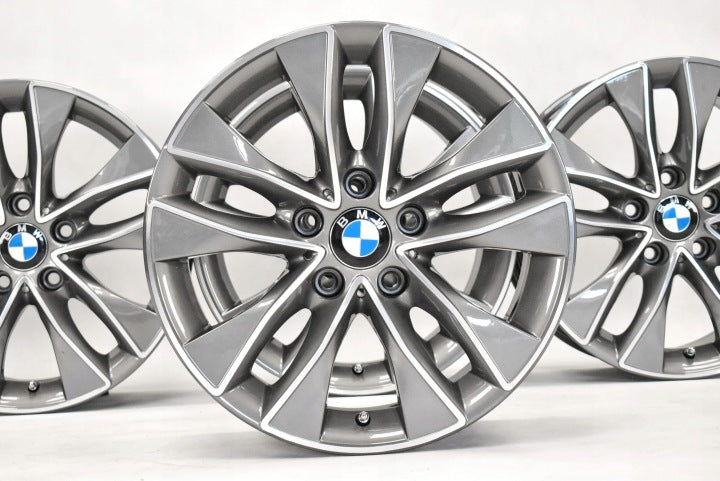 4x Alufelge 17 Zoll 7.5" 5x120 43ET Glanz Graphit 6850152 BMW 2 F22 1 F21 F20 Mg FEL8091719187jq