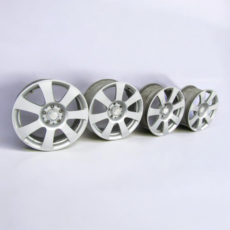 4x Alufelge 17 Zoll 8.0" 5x112 Silber A2214010202 Mercedes-Benz W221 Rim Wheel