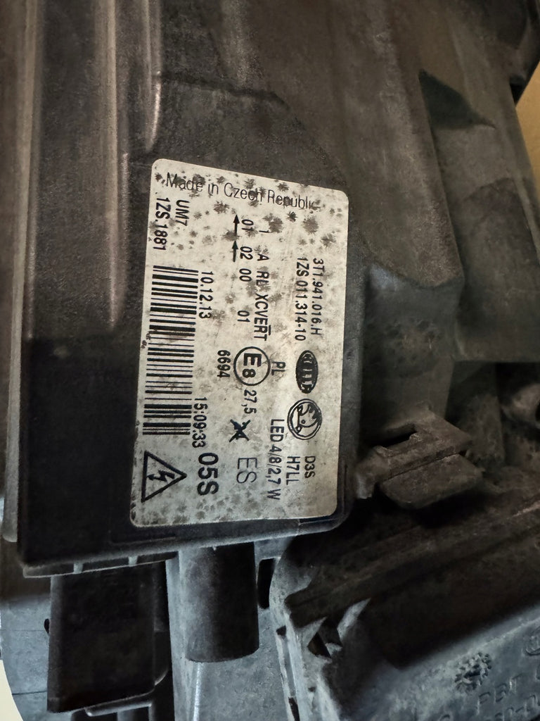 Frontscheinwerfer Skoda Superb II 3T1941016H Xenon Rechts Scheinwerfer Headlight