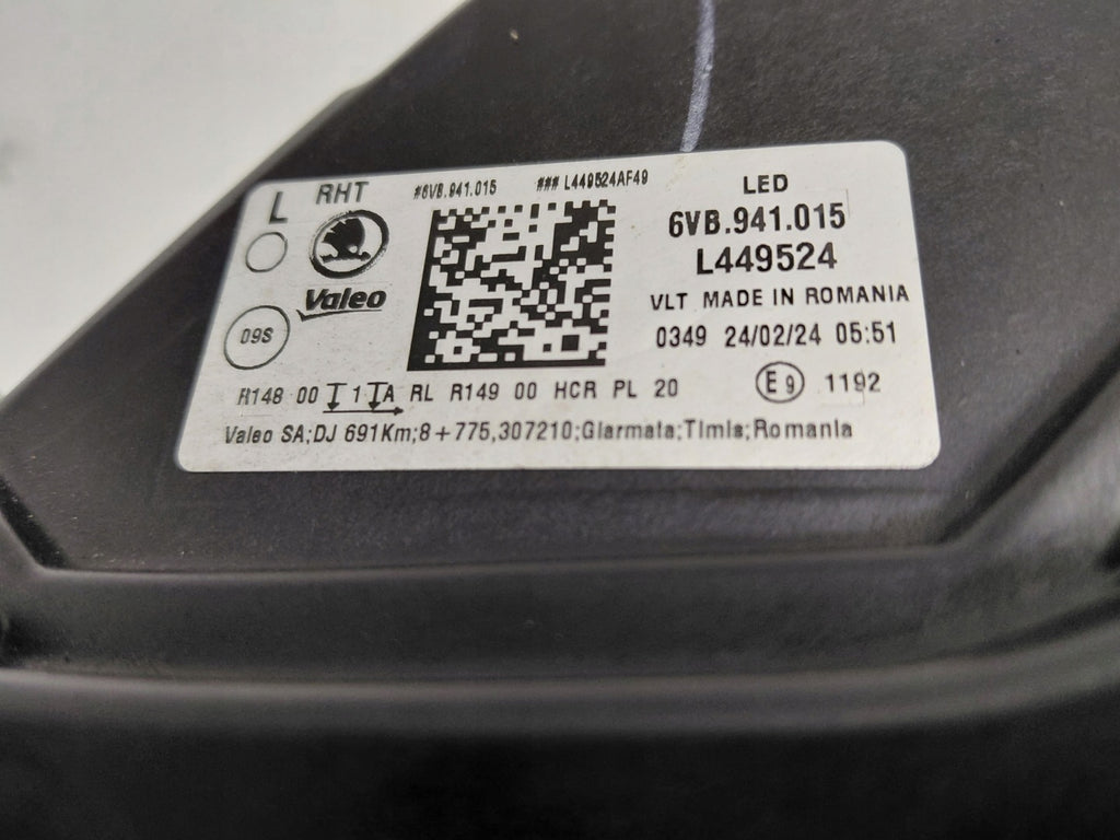 Frontscheinwerfer Skoda Fabia IV 6VB941015 85122000 LED Links Headlight SCH4835162479uw